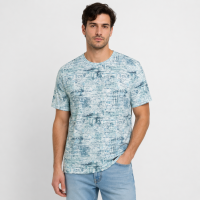 Футболка чоловіча Red-Down 6XL-9XL марлевка - великі розміри, повномірна посадка, 6XL, Білий із зеленим