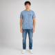Футболка чоловіча Red-Down 2XL-5XL — великі розміри, 95% бавовна 5% еластан,XXL,Пильно-блакитний