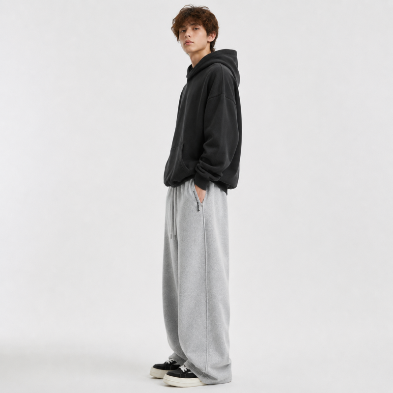 Спортивні штани GMWL для хлопчика 10-17 років baggy широкі підліткові,Світло-сірий, 170