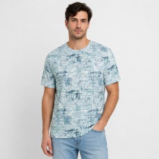 Футболка чоловіча Red-Down 6XL-9XL марлевка - великі розміри, повномірна посадка, 8XL, Білий із зеленим