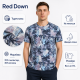 Футболка чоловіча Red Down марлевка швидкосохнуча з принтом L-3XL,XL,Сірий з бірюзовим