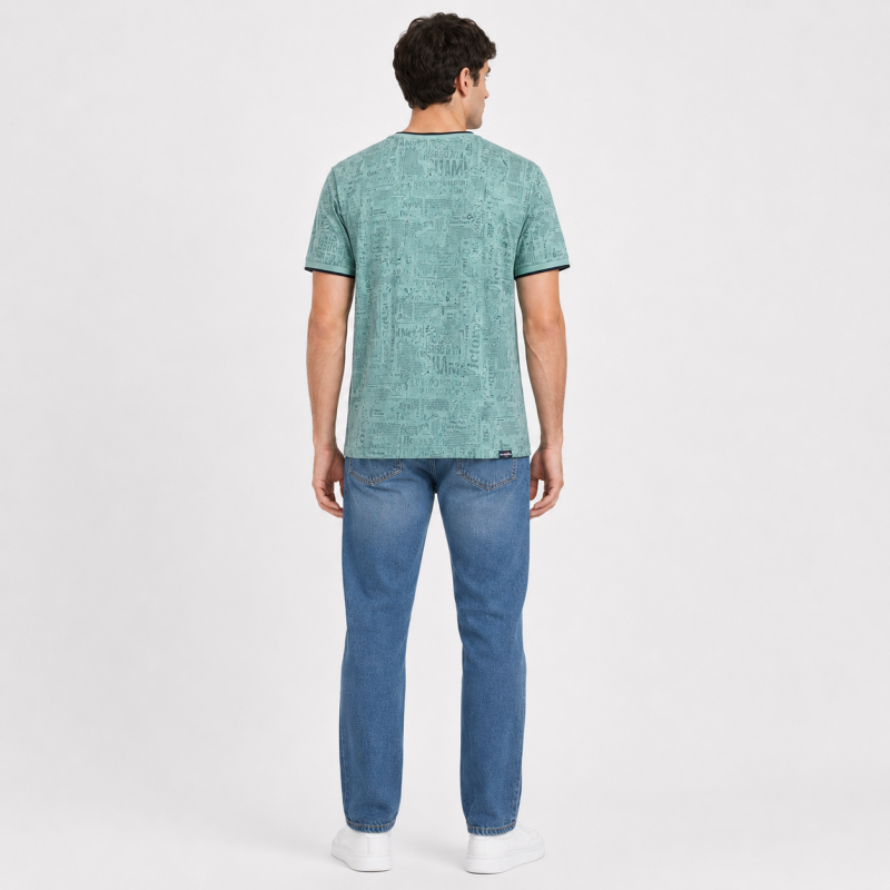 Футболка чоловіча Red-Down 2XL-5XL - великі розміри, 95% бавовна 5% еластан,4XL,Оливковий хакі