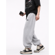 Штани спортивні XIN.QD джогери baggy для хлопчика 10-15 років широкі з манжетом,Сірий, 164