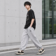 Штани спортивні XIN.QD джогери baggy для хлопчика 10-15 років широкі з манжетом,Сірий, 158