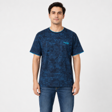 Футболка чоловіча Red-Down 2XL-5XL - великі розміри, 95% бавовна 5% еластан, 4XL, Темно-синій