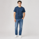 Футболка чоловіча Red-Down 2XL-5XL - великі розміри, 95% бавовна 5% еластан, 4XL, Темно-синій