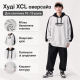 Худі XCL оверсайз для хлопчика 10-15 років зі смугою,Сірий, 158