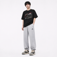 Штани спортивні XIN.QD джогери baggy для хлопчика 10-15 років широкі з манжетом,Сірий, 146