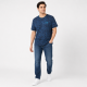 Футболка чоловіча Red-Down 2XL-5XL - великі розміри, 95% бавовна 5% еластан,XXXL,Темно-синій