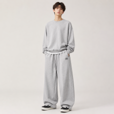 Штани спортивні GMWL для хлопчика підлітка baggy широкі 10-17 років,Сірий, 158