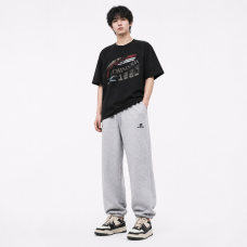 Штани спортивні XIN.QD джогери baggy для хлопчика 10-15 років широкі з манжетом,Сірий, 140