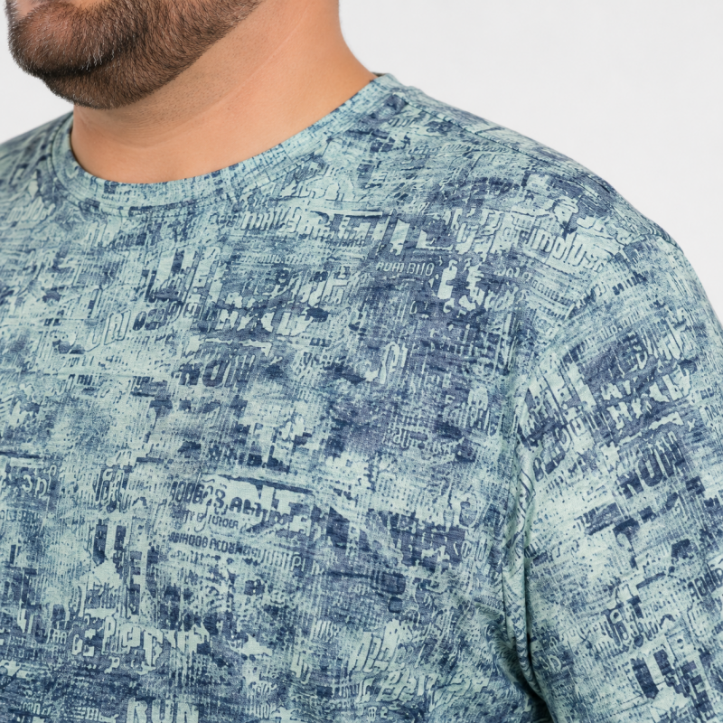 Чоловічі футболки Red-Down великих розмірів 6XL-9XL — марлевка, вільний крій, 7XL, Зелений