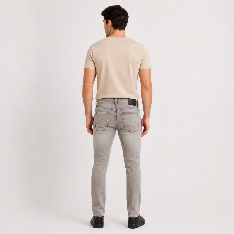 Чоловічі джинси CDEVOIR slim fit звужені, 32 Світло-сірий