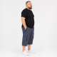 Бриджі чоловічі Sport великі розміри 2XL-6XL карго в клітинку,Чорний, XXXL