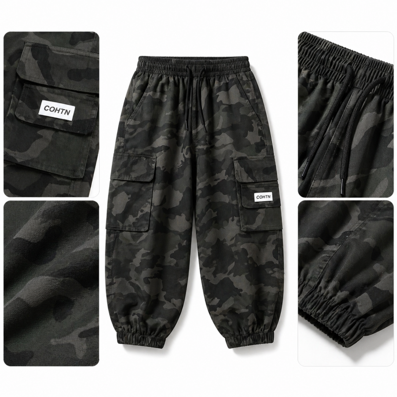 Джогери Alder Military для хлопчика 9-14 років мом карго baggy,Сірий 146