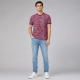 Футболка чоловіча Red-Down 2XL-5XL - великі розміри, 95% бавовна 5% еластан, 4XL, Бордовий