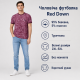 Футболка чоловіча Red-Down 2XL-5XL - великі розміри, 95% бавовна 5% еластан, 4XL, Бордовий