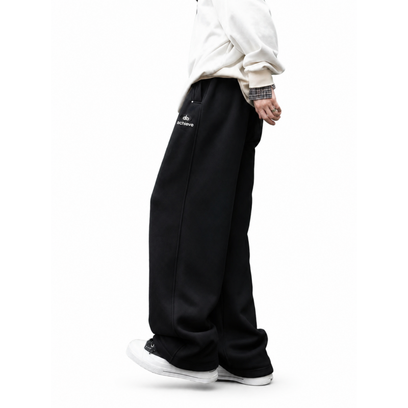 Штани спортивні XIN.QD baggy для хлопчика 10-15 років широкі підліткові,Чорний, 146