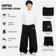 Штани спортивні XIN.QD baggy для хлопчика 10-15 років широкі підліткові,Чорний, 164