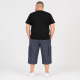Бриджі чоловічі Sport великі розміри 2XL-6XL карго в клітинку, Чорний, 6XL