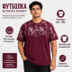 Футболка Red Down чоловіча 6XL-9XL бавовняна великого розміру, 7XL, Бордовий