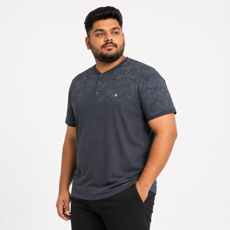 Футболка Red Down чоловіча 6XL-9XL великого розміру бавовна еластан,8XL,Графіт