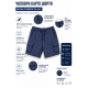 Шорти чоловічі Sport в клітинку 2XL-6XL — літні карго шорти на резинці,Синій, XXXL