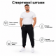 Спортивні штани CRAMP чоловічі 6XL-10XL батал на манжетах, 9XL, Чорний