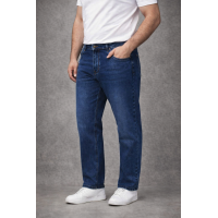 Джинси чоловічі BaronJNS класичні великі розміри,46  Синій