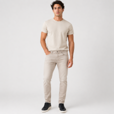 Чоловічі джинси CDEVOIR slim fit звужені, 36, Бежевий