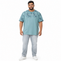 Футболка Red Down чоловіча 6XL-9XL бавовняна великого розміру, 9XL, Зелений