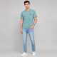 Футболка чоловіча Red-Down 2XL-5XL - великі розміри, 95% бавовна 5% еластан,4XL,Бірюзовий