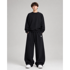 Штани спортивні KDBB для хлопчика підлітка baggy широкі 10-17 років,Чорний, 170