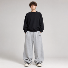 Штани спортивні KDBB для хлопчика підлітка baggy широкі 10-17 років,Сірий, 176