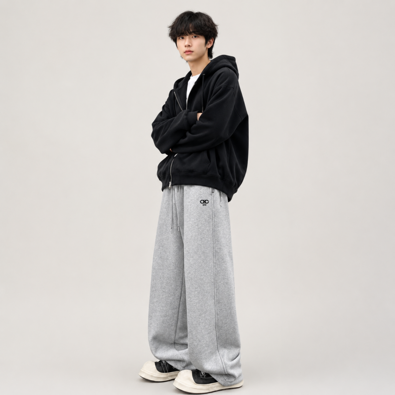 Штани спортивні KDBB для хлопчика підлітка baggy широкі 10-17 років,Сірий, 176