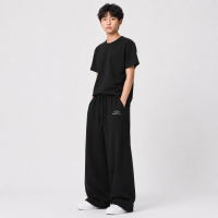 Штани спортивні GMWL для хлопчика 10-17 років широкі baggy, Чорний, 164