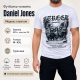 Футболка Daniel Jones чоловіча з великим принтом бавовна Туреччина M-XXL,L,Білий