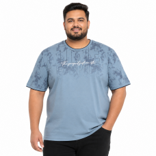 Футболка Red Down чоловіча 6XL-9XL бавовняна великого розміру, 8XL, Морська хвиля