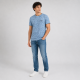 Футболка чоловіча Red-Down 2XL-5XL - великі розміри, 95% бавовна 5% еластан,4XL,Пильно-блакитний